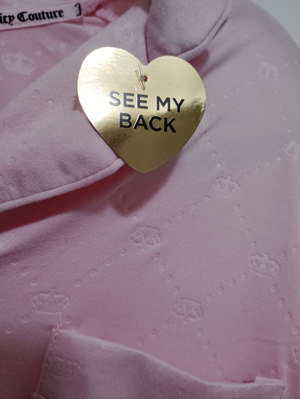 🩷💎*Juicy Couture* "Pink Candy" Rhinestone Crown Logos Pj Set💎🩷 - Picture 7 of 7